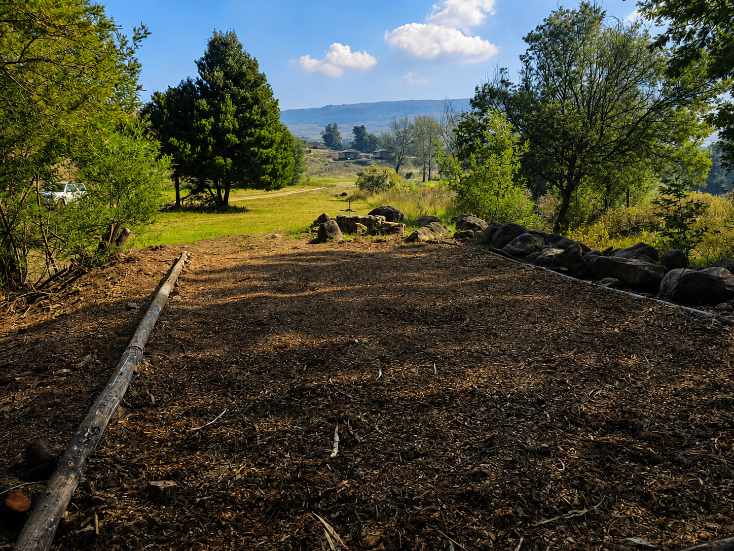 Camp 1 • Ember Circle - Tent pitch with valley view