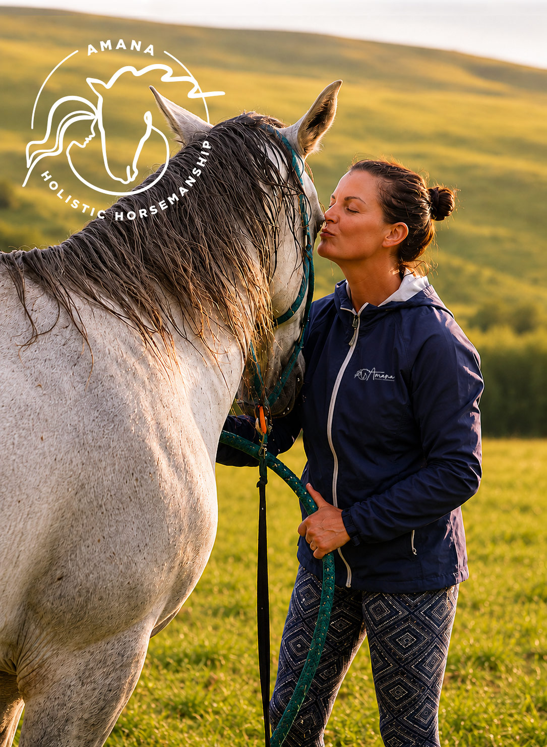 Donna portrait with horse